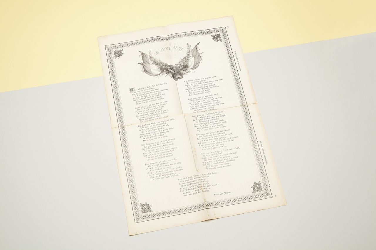 ’18 Juni 1865’, ter gelegenheid van de herdenking van de slag bij Waterloo in 1815. Het gedicht verscheen in 1865 in De Hollandsche Illustratie.