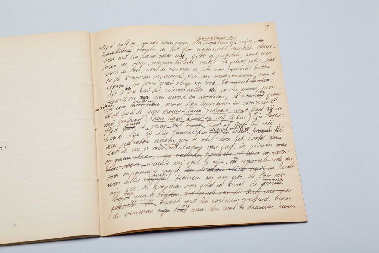 Kladhandschrift 'Het veer' (pag. 17)