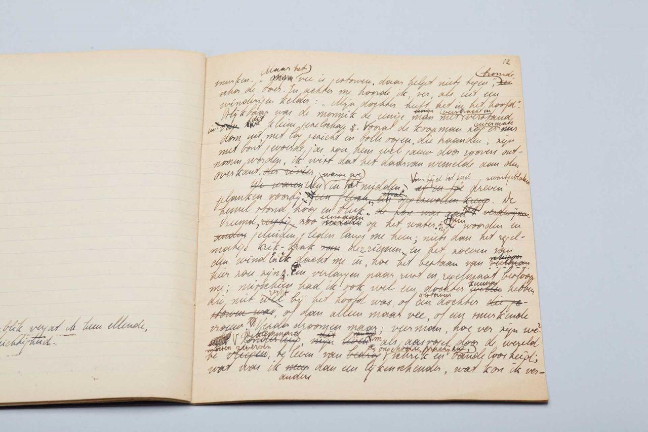 Kladhandschrift 'Het veer' (pag. 12)