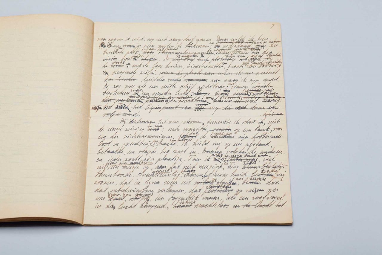 Kladhandschrift 'Het veer' (pag. 7)