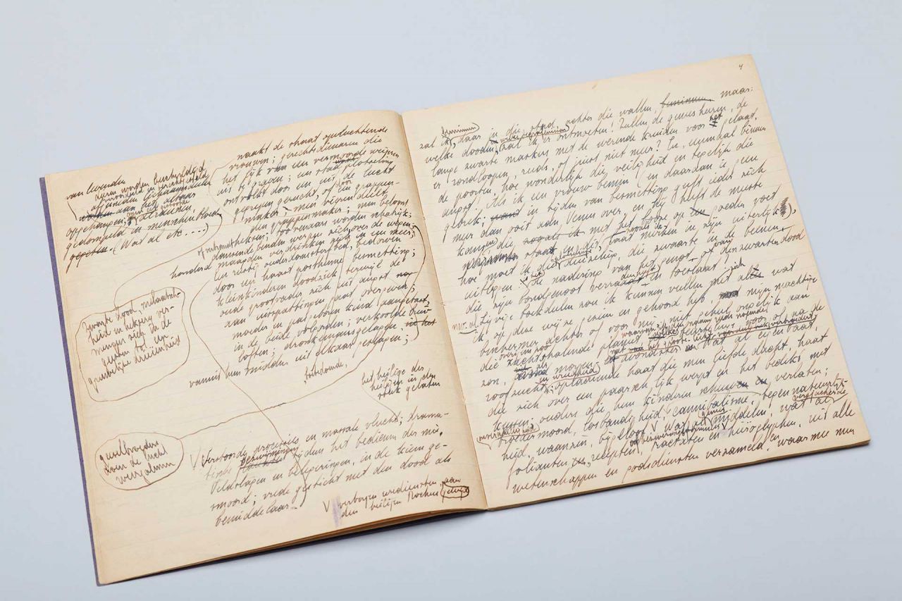 Kladhandschrift 'Het veer' (pag. 4)