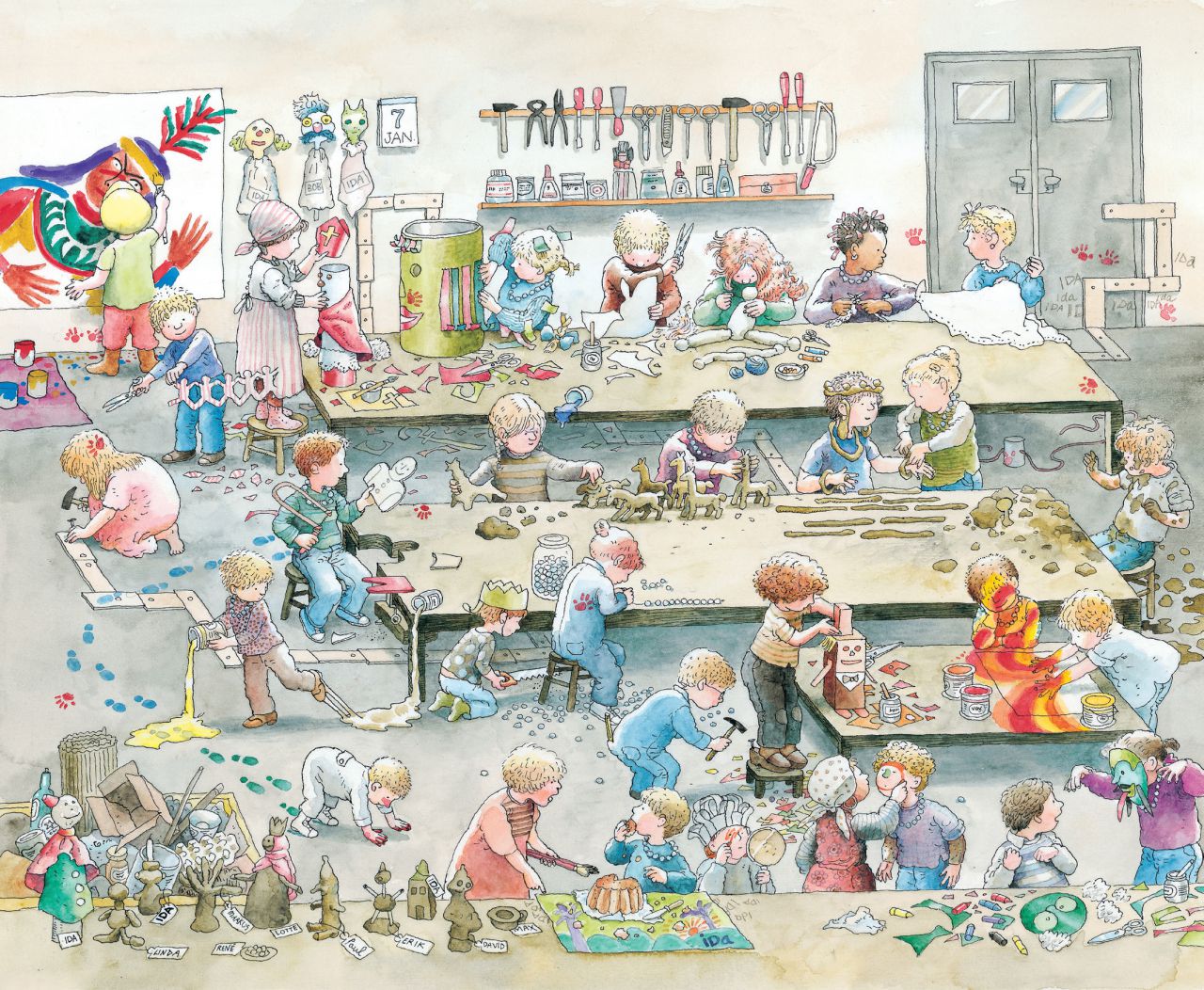 Uit <i>Hier zit ik op</i>, Simone Schell. Oberon (1973)