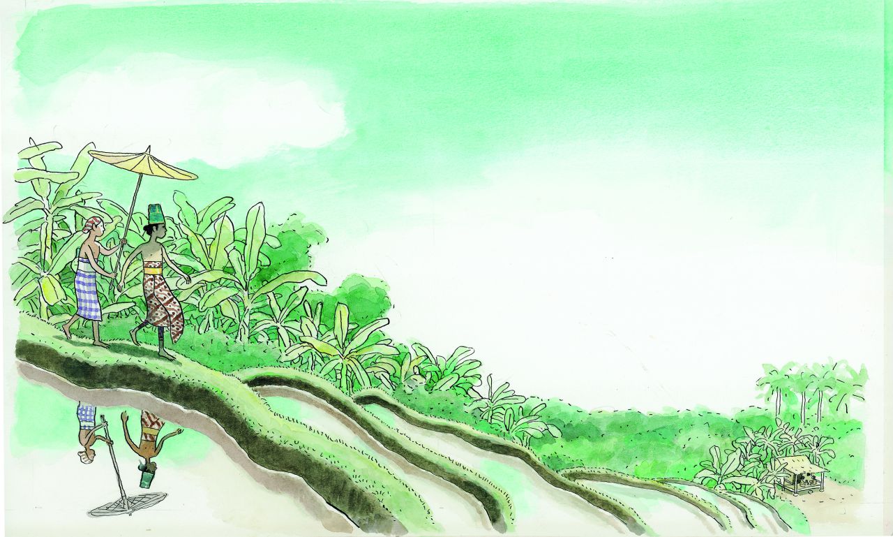 Uit <i>Het komkommermeisje</i>, Bies van Ede. Fair Trade Organisatie (2001)