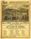 Strooibiljet voor een opvoering van een toneelbewerking van het Camera-verhaal ‘De familie Kegge’, 1890