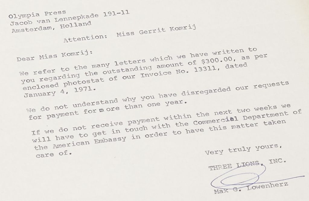 'Miss Gerrit Komrij'