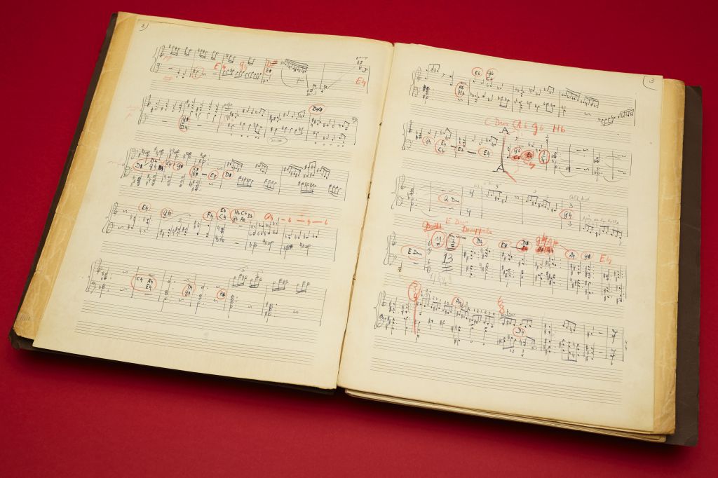 Partituur van 'Regen'