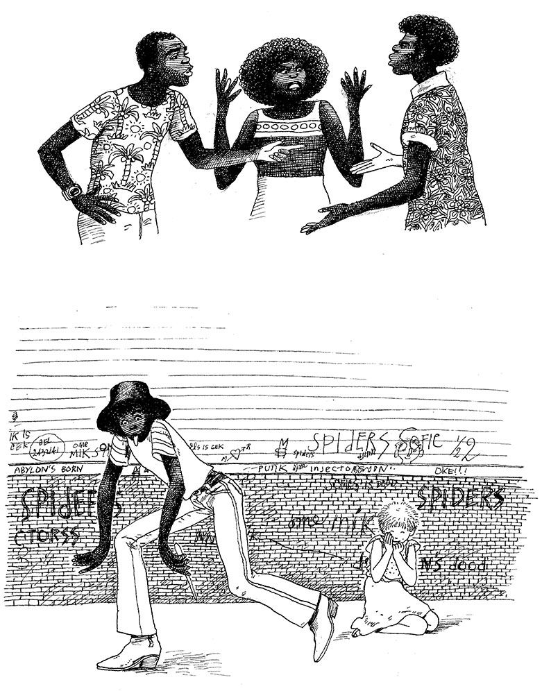 Uit <i>Drie Japies</i>, Els Pelgrom. Kosmos (1980)