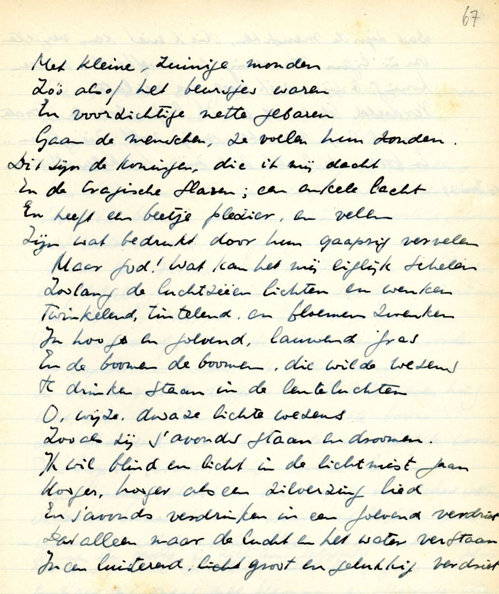 In schrift ‘Jeugdwerk’, 14 juni 1929 