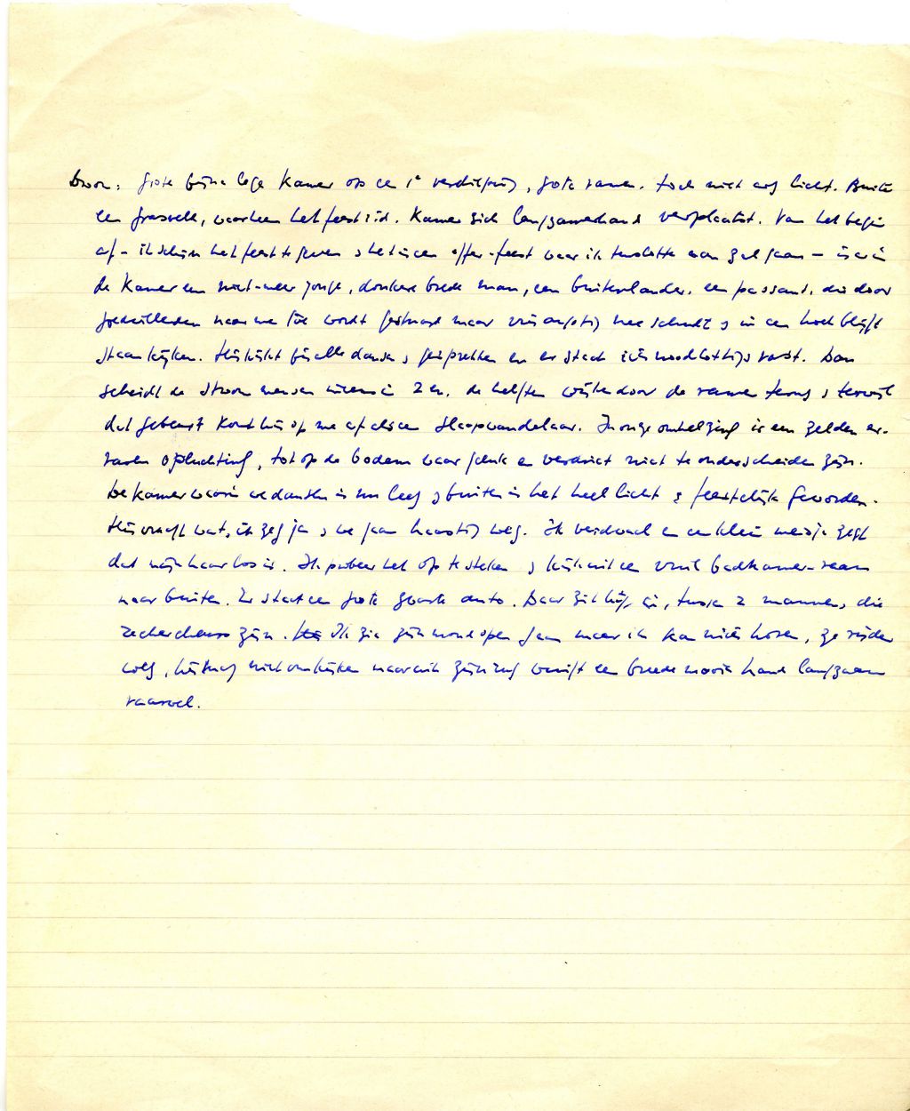 Ongedateerd fragment, familiearchief 