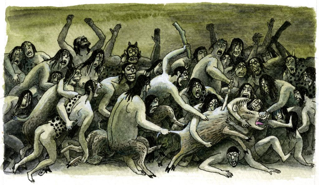 Saters en maenaden, uit <i>Donder en bliksem</i>