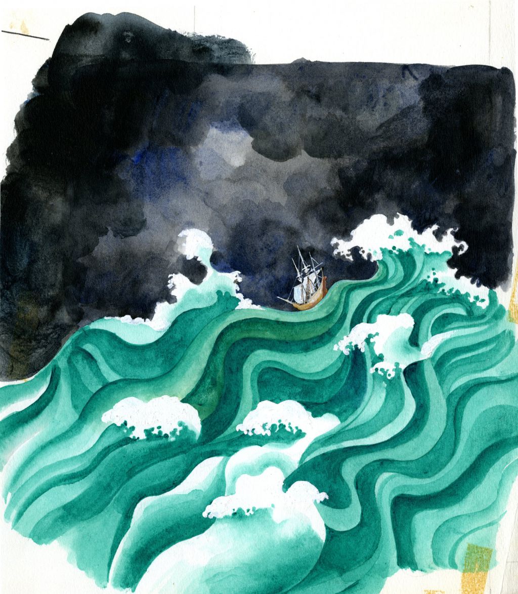 Omslagillustratie <i>Tussen zuiderkruis en poolster</i>. Salamander (1973)