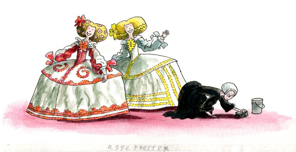 Assepoester, uit <i>Grootmoeders grote oren...</i>, Jacques Vriens. Van Holkema & Warendorf (1996)