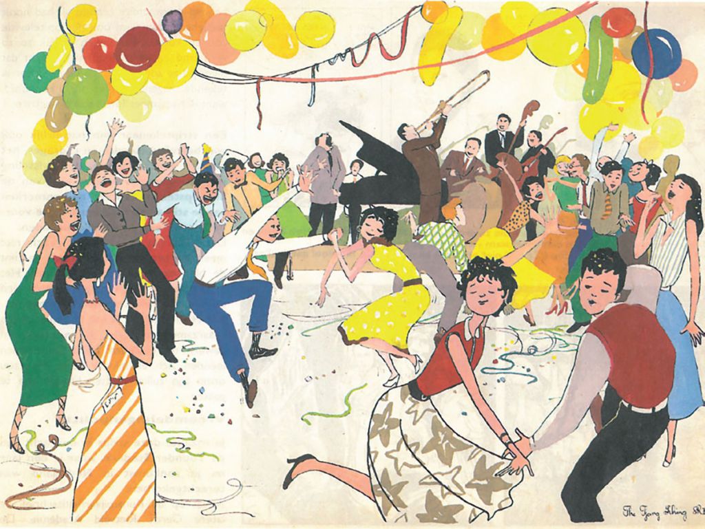 Dansfeest op de Seni Rupa-academie in Bandung (1955-1956)