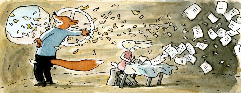 'Ademhalen'. Uit <i>Het woordenboek van Vos en Haas</i>