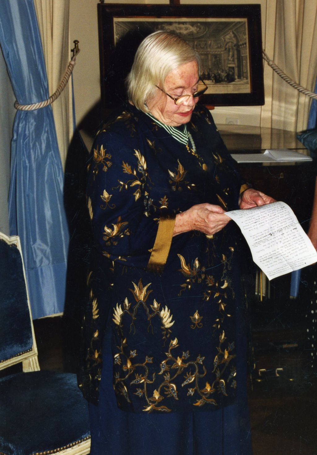 Bij de uitreiking van het Legion d’honneur, 2003