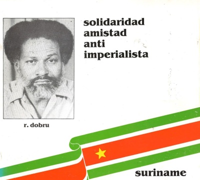 <span class="caption">R. Dobru: <i>Suriname. Solidaridad. Amistad, Anti-imperialista, 1978</i></span></p><p> </p>