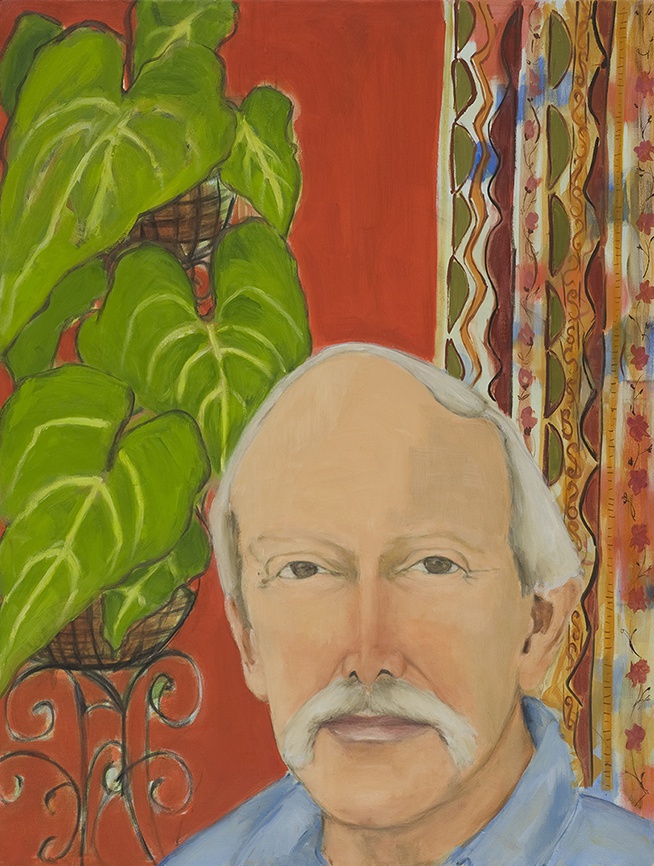 De afbeelding toont een kunstzinnig portret van H.C. ten Berge. Gemaakt door: Pamela  McAdam 