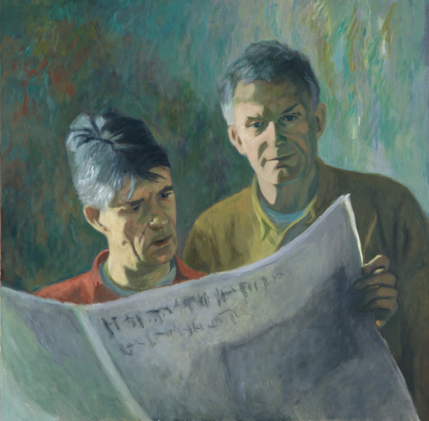 De afbeelding toont een kunstzinnig portret van Koot & Bie. Gemaakt door: Ernestine Oosting