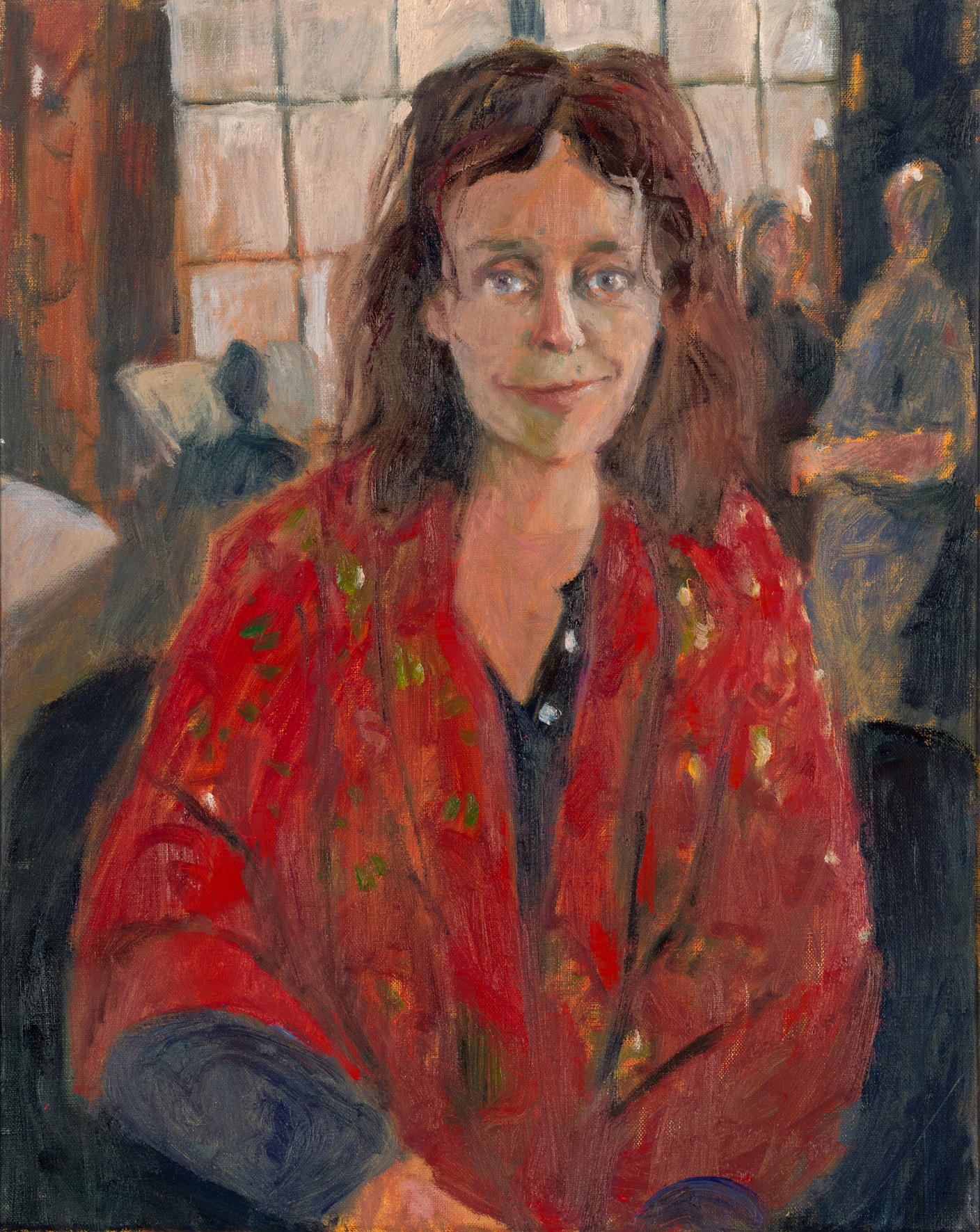 De afbeelding toont een kunstzinnig portret van Eke Mannink . Gemaakt door: Jean Marie  Mersmans