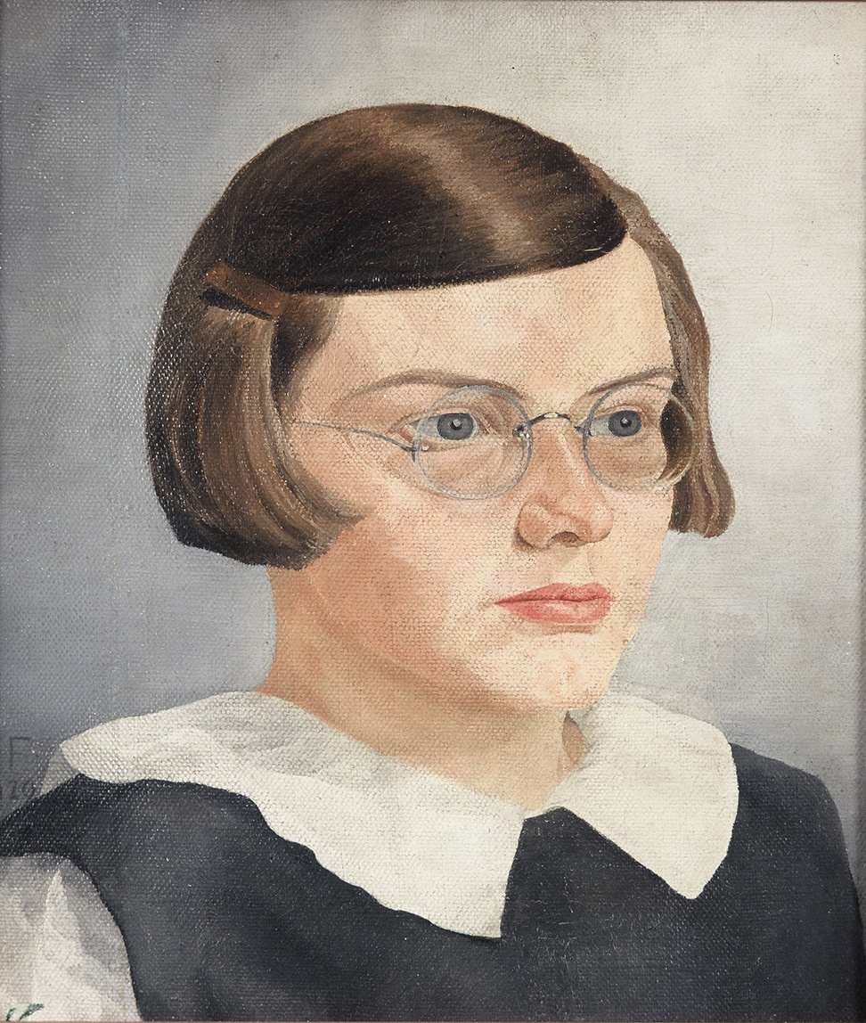 De afbeelding toont een kunstzinnig portret van Sonja Prins. Gemaakt door: Edgar  Fernhout