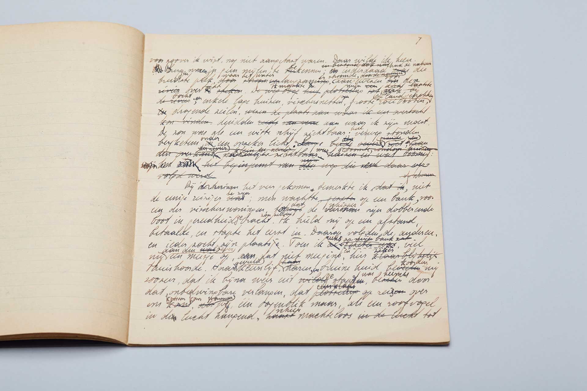 Kladhandschrift 'Het veer' (pag. 7)