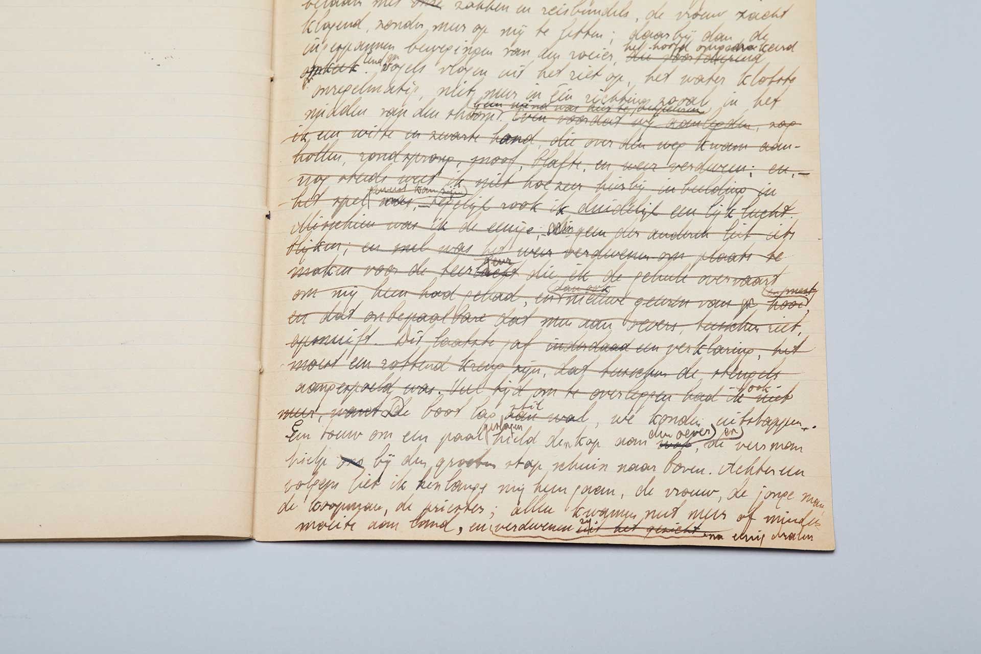 Kladhandschrift 'Het veer' (pag. 18)