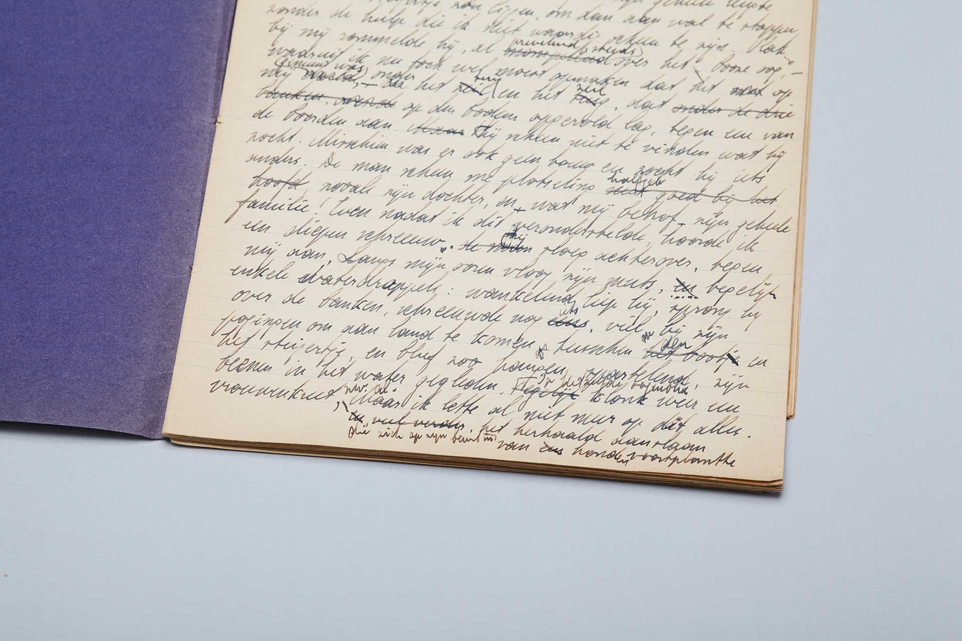 Kladhandschrift 'Het veer' (pag. 19)