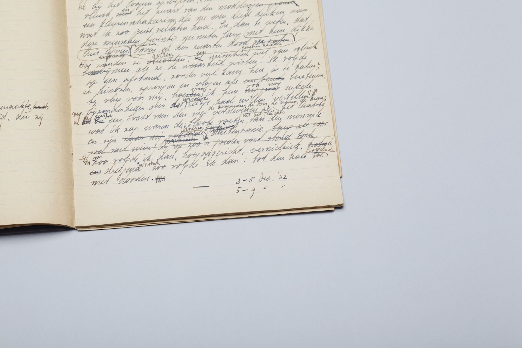 Kladhandschrift 'Het veer' (pag. 23)