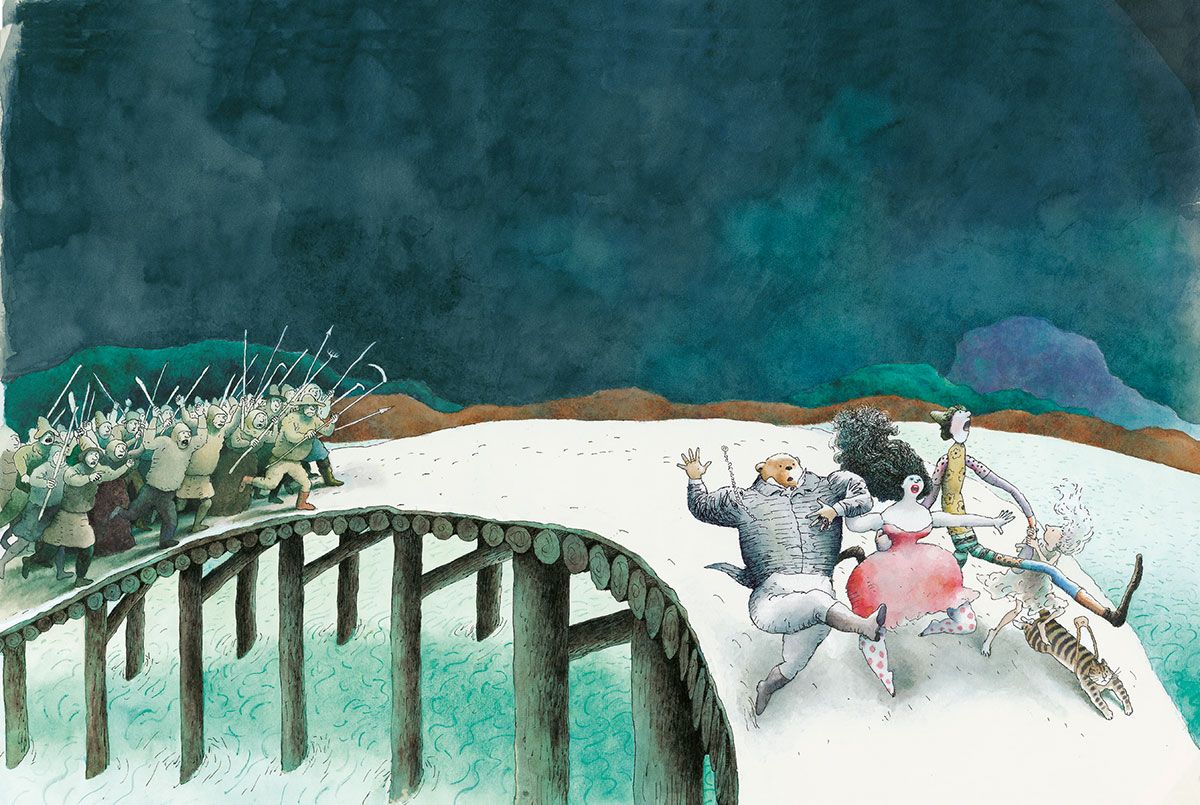 Omslagillustratie <i>Kleine Sofie en Lange Wapper</i>. Querido (1984)
