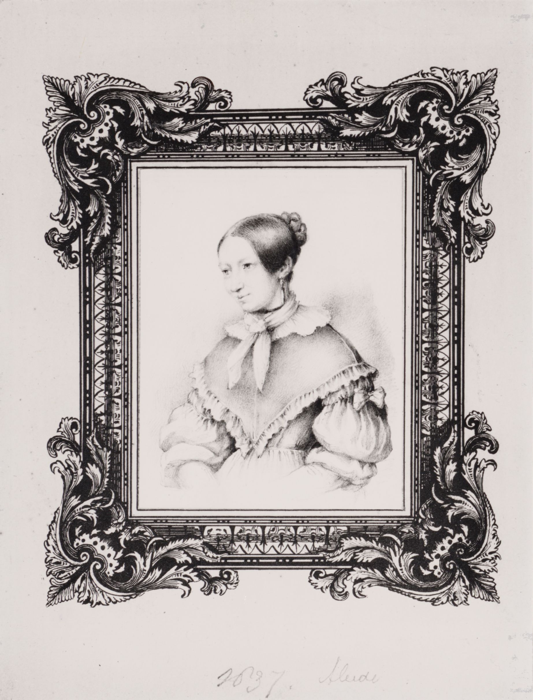 Beets’ verloofde Aleide van Foreest, getekend door L. Springer, 1837