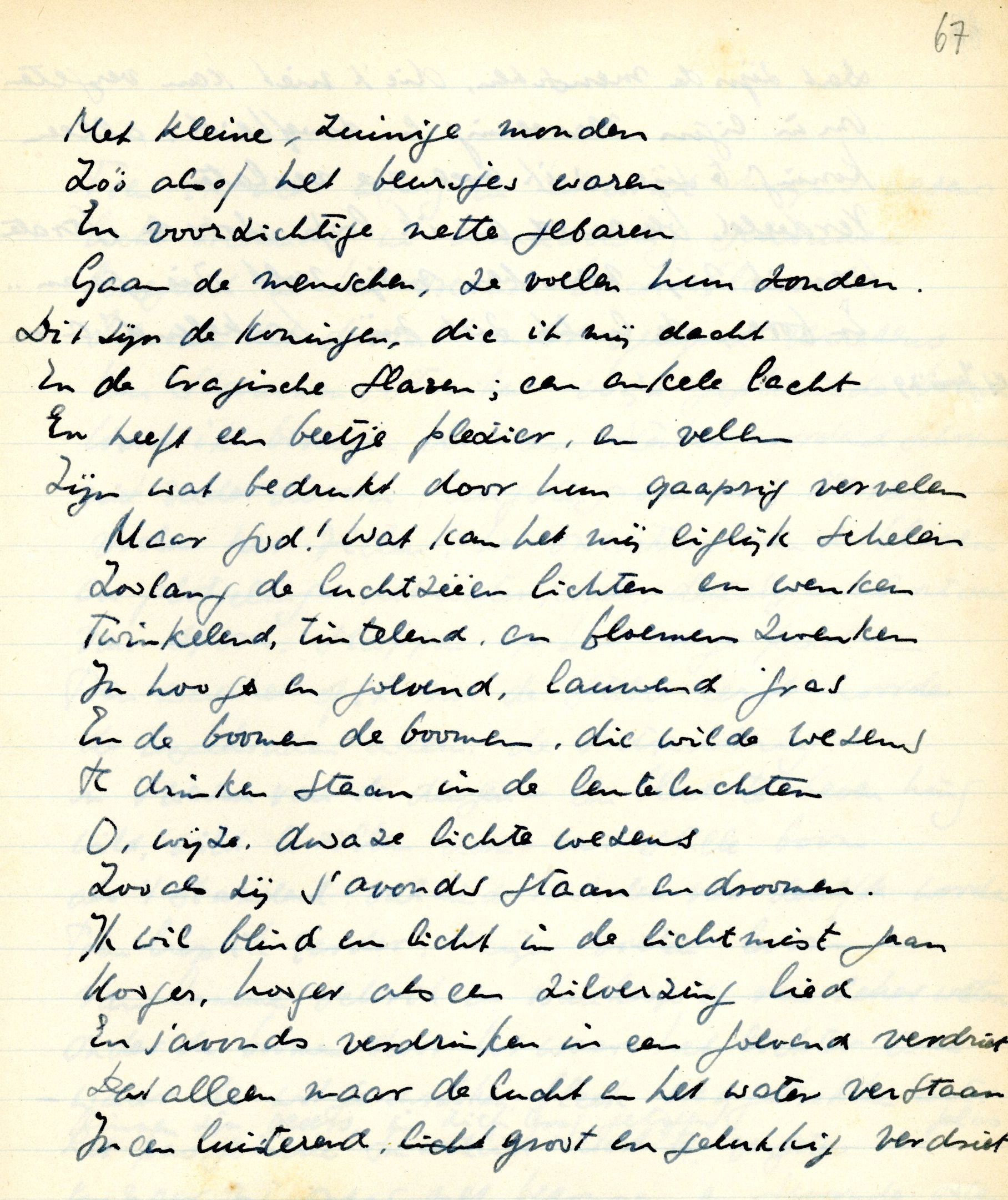 In schrift ‘Jeugdwerk’, 14 juni 1929 