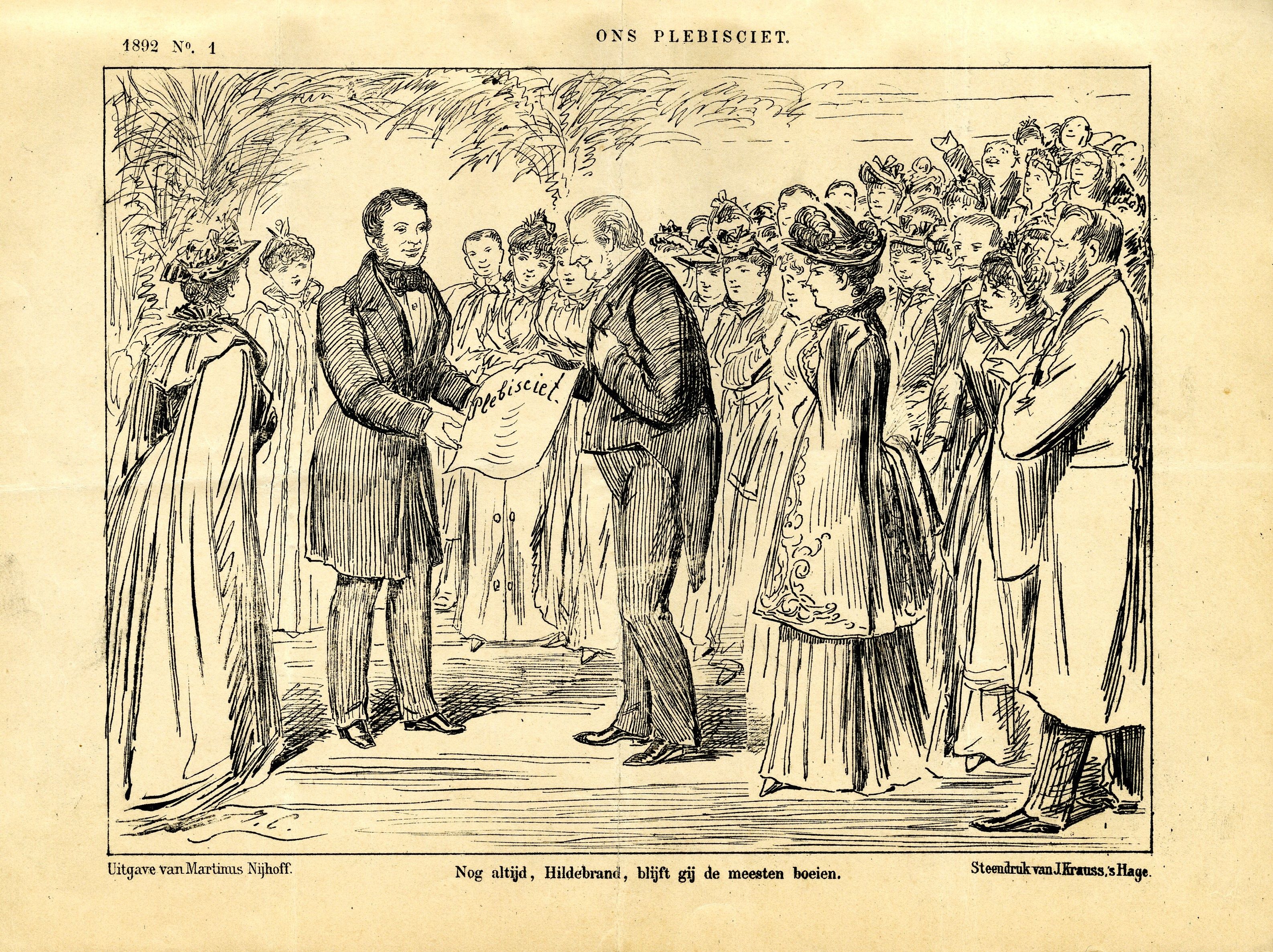 J.M. Schmidt Crans, 'Ons plebisciet', 1892. 