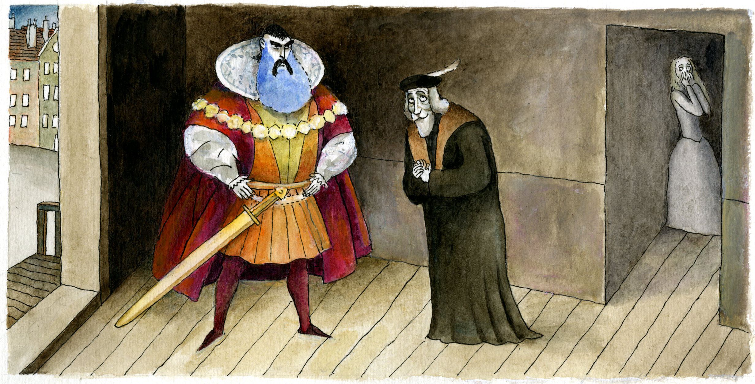 Blauwbaard, uit <i>Meer verhalen van de sprookjesverteller</i>. Gottmer (2009)