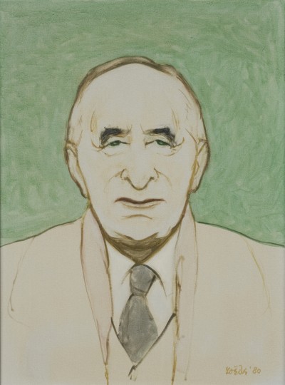 Deze afbeelding toont een kunstzinnig portret van Anton Constandse.