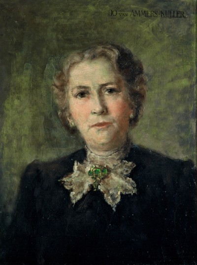 Deze afbeelding toont een kunstzinnig portret van Jo van Ammers-Küller.