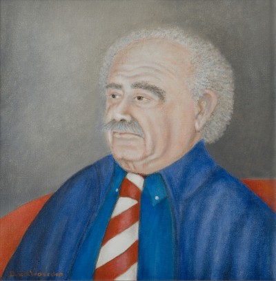 Deze afbeelding toont een kunstzinnig portret van Eli Asser.