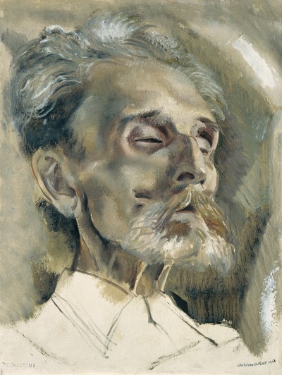 Deze afbeelding toont een kunstzinnig portret van P.C. Boutens .