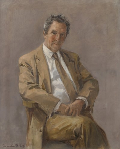 Deze afbeelding toont een kunstzinnig portret van F.L. Bastet.