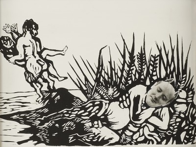 Deze afbeelding toont een kunstzinnig portret van Hans Berghuis.