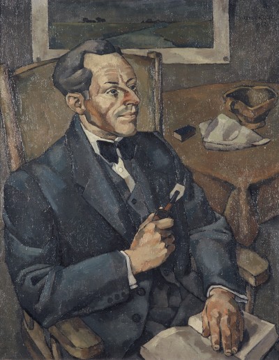 Deze afbeelding toont een kunstzinnig portret van Hein de Bruin.