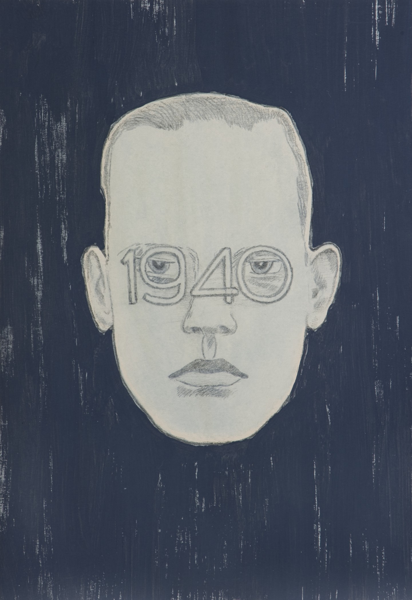 De afbeelding toont een kunstzinnig portret van Menno ter Braak. Gemaakt door: Diederik Gerlach