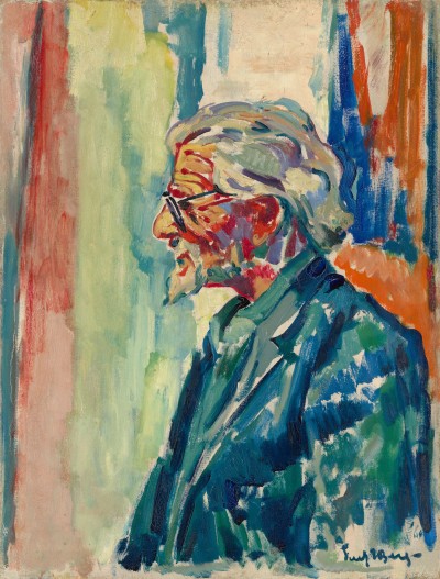 Deze afbeelding toont een kunstzinnig portret van Gerard den Brabander.