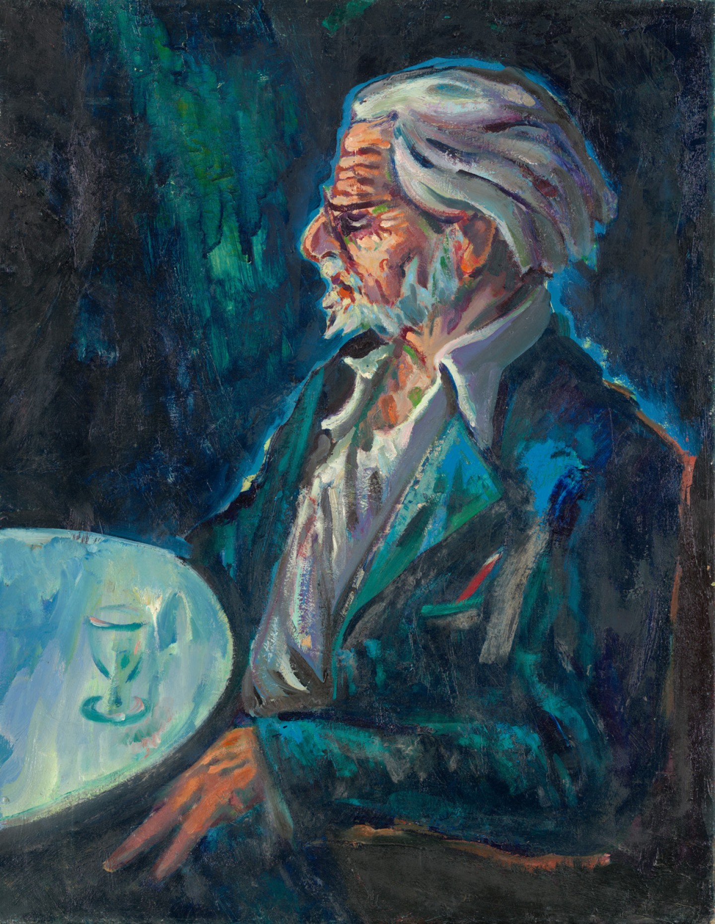 De afbeelding toont een kunstzinnig portret van Gerard den Brabander . Gemaakt door: Freek van den  Berg 