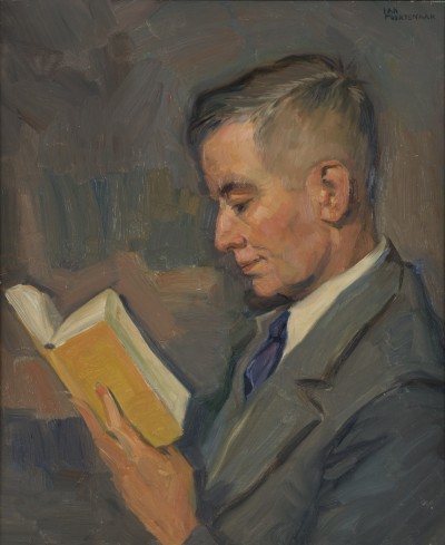 Deze afbeelding toont een kunstzinnig portret van W.R. van Brakell Buys .