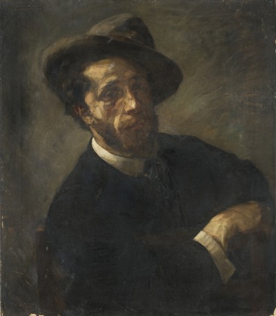 Deze afbeelding toont een kunstzinnig portret van Jopie Breemer .