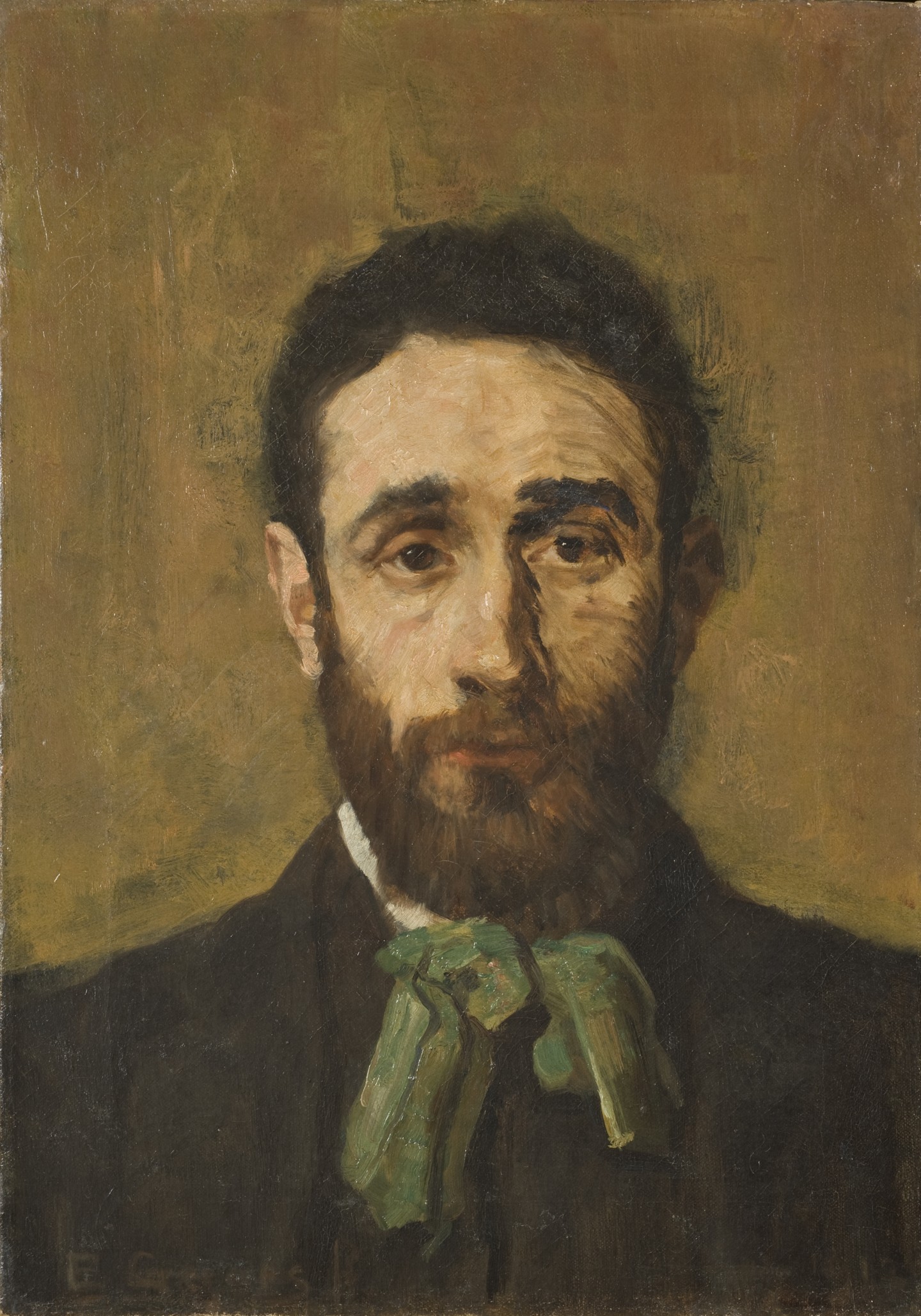 De afbeelding toont een kunstzinnig portret van Jopie Breemer. Gemaakt door: Ed  Gerdes 