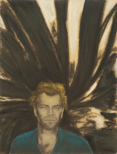 Deze afbeelding toont een kunstzinnig portret van Martin Bril.