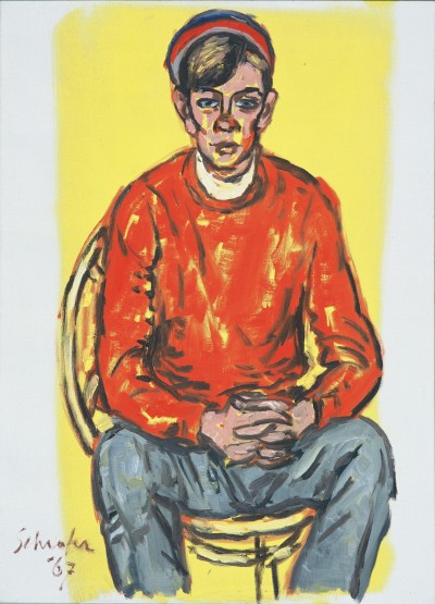 Deze afbeelding toont een kunstzinnig portret van Boudewijn Büch.