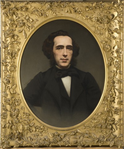 Deze afbeelding toont een kunstzinnig portret van P.A. de Génestet .