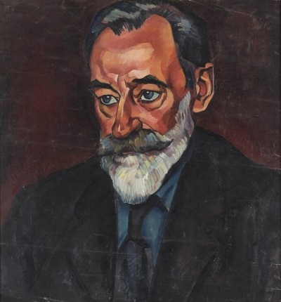 Deze afbeelding toont een kunstzinnig portret van Jan de Gruyter.